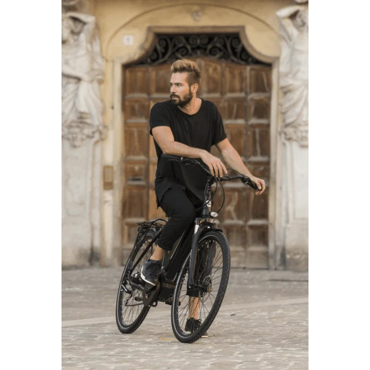 MBM Oberon Crossbar Electric City Bike Gents Hybrid - HITRONIC